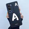 For Vivo Y19s V2149 Cover Case Lucky Initial Letter Couple Silicone Soft Matte Phone Bumper for Vivo Y19s 4G Y29 5G Casing