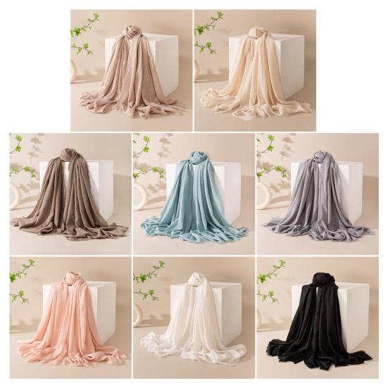 Women Shawl Breathable Sun Protection Shawl Lightweight Air Conditioning Blanket Beach Towel Cover Up