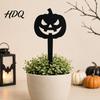 Witch Hat Flower Pot Decor 5Pcs Halloween Planter Stakes Acrylic Garden Sign for Outdoor Yard Lawn Backyard Indoor Potted Plant Accessories