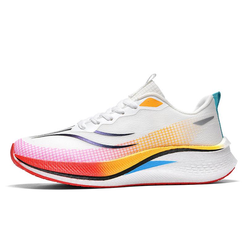 2025 spring and summer new Feidian 4C professional racing shock absorption casual non-slip sports shoes ultra-light high elastic men's and women's