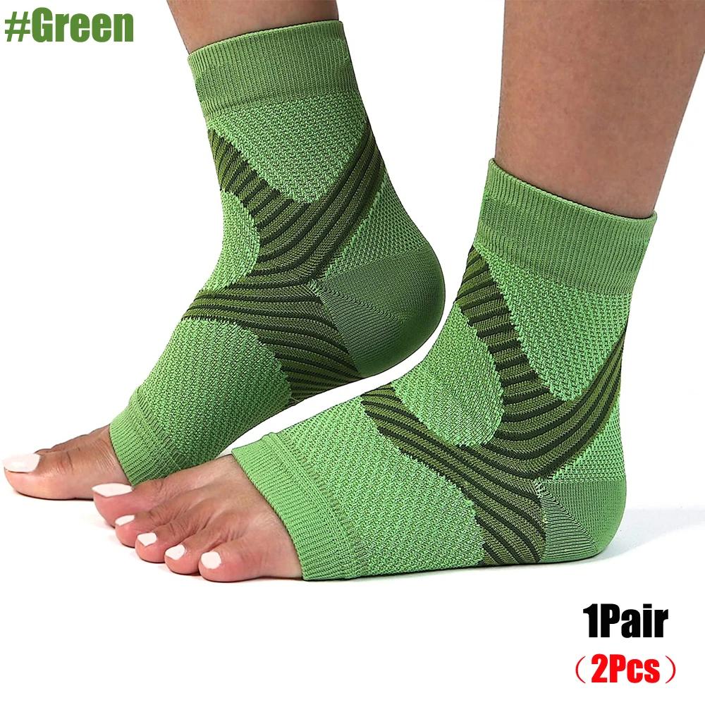 1Pair Plantar Fasciitis Relief Compression Socks For Women And Men,Moisture Wicking,Open Toe,Improve Circulation,Reduce Swelling