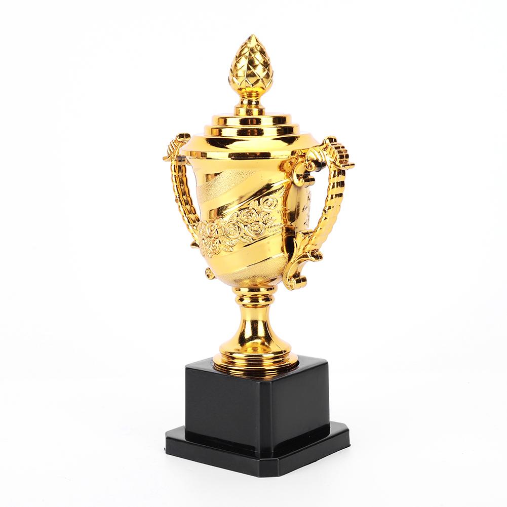 Gold Plastic Reward Trophy Cup Soccer Medals Prize Cup Early Educational Basketball Football Winners Gifts for Game School