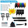 360lbs Fitness Exercises Resistance Bands Kit Elastic Tubes Pull Rope Yoga Band Training Workout Equipment for Home Gym Weight