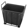 Laundry Cart, Rolling Grocery Utility Cart with Waterproof Liner & Swivel Wheels, 118 KG Large Load Capacity, Heavy Duty Shopping Basket for Laundry,