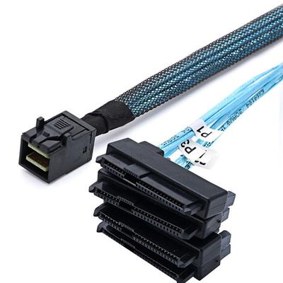 Chenyang Mini SAS Host To SAS Target SAS Disks 6Gbps Data Server RAID Cable SFF-8643 1-4 SFF-8482 29-pin 0.5M