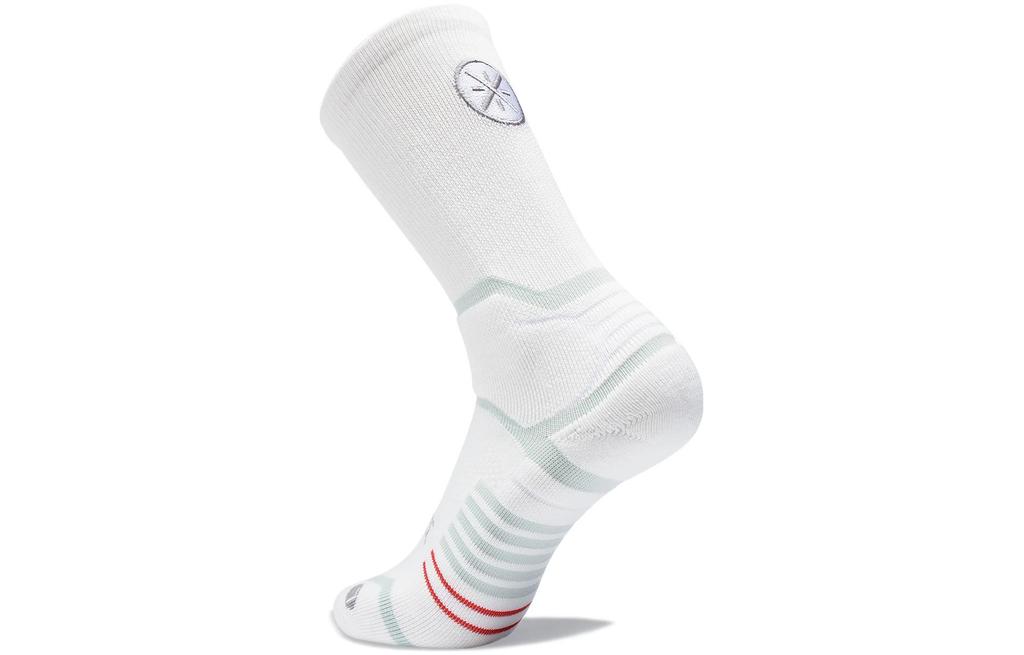 Li Ning Basketball Socks Men's 1 Pack White AWLT063-2