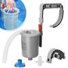 Pool Surface Skimmer Wall Mounted Pool Skimmer Floating Auto Skimmer with Adjustable Bracket Removable Skimmer Basket for Above Ground Pool Debris