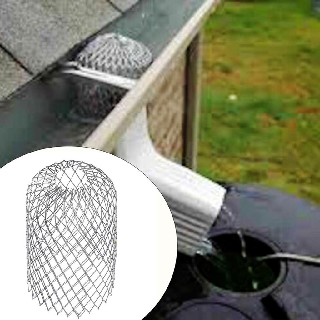 Rain Leaf Gutters Roof Guard Filters 3 Inch Expand Aluminum Strainer Stops Blockage Leaf Drains Debris Drain Net Gutter Cover