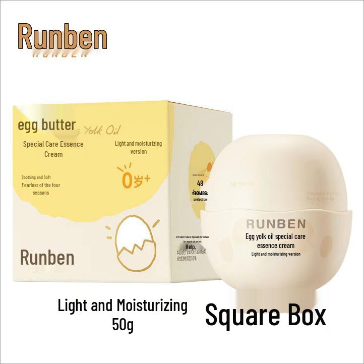 Runben Children's Egg Yolk Oil Lip Balm - Moisturizing and Nourishing Lip Care for Girls and Boys