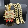Hip Hop Personality Bulldog Pendant Necklace Trendy Personality Fashion Cool Men's Accessories