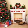 12pcs Flocking Xmas Tree Ornaments Bowknot Pendant Christmas Decorations  Home Decoration