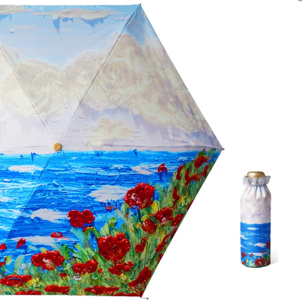 

folding parasol for suitable for both sunny and rainy and easy to and Stylish Umbrella Ultra-lightweight women, days. Light-blocking, compact,