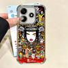 Japan T-Tokidokis Art Soft Phone Case For Xiaomi Redmi Note 14 15 Pro Plus 13 12 11S 11T 5G 10 9S 9 Plating Anti-Fall Fundas