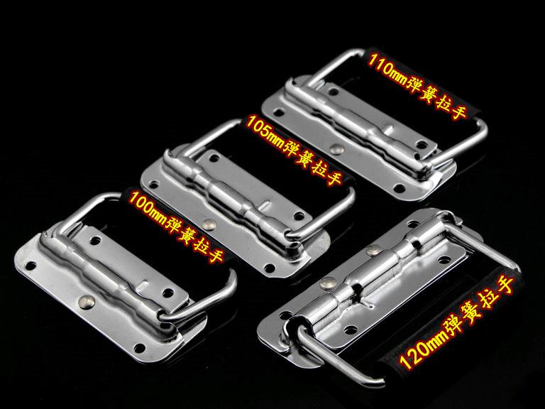 304 Stainless Steel Spring Loaded Folding Handle for Wooden Toolbox