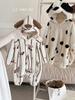 Super Cute Korean Style Baby Fleece Romper - Warm Hooded Autumn/Winter Crawling Suit