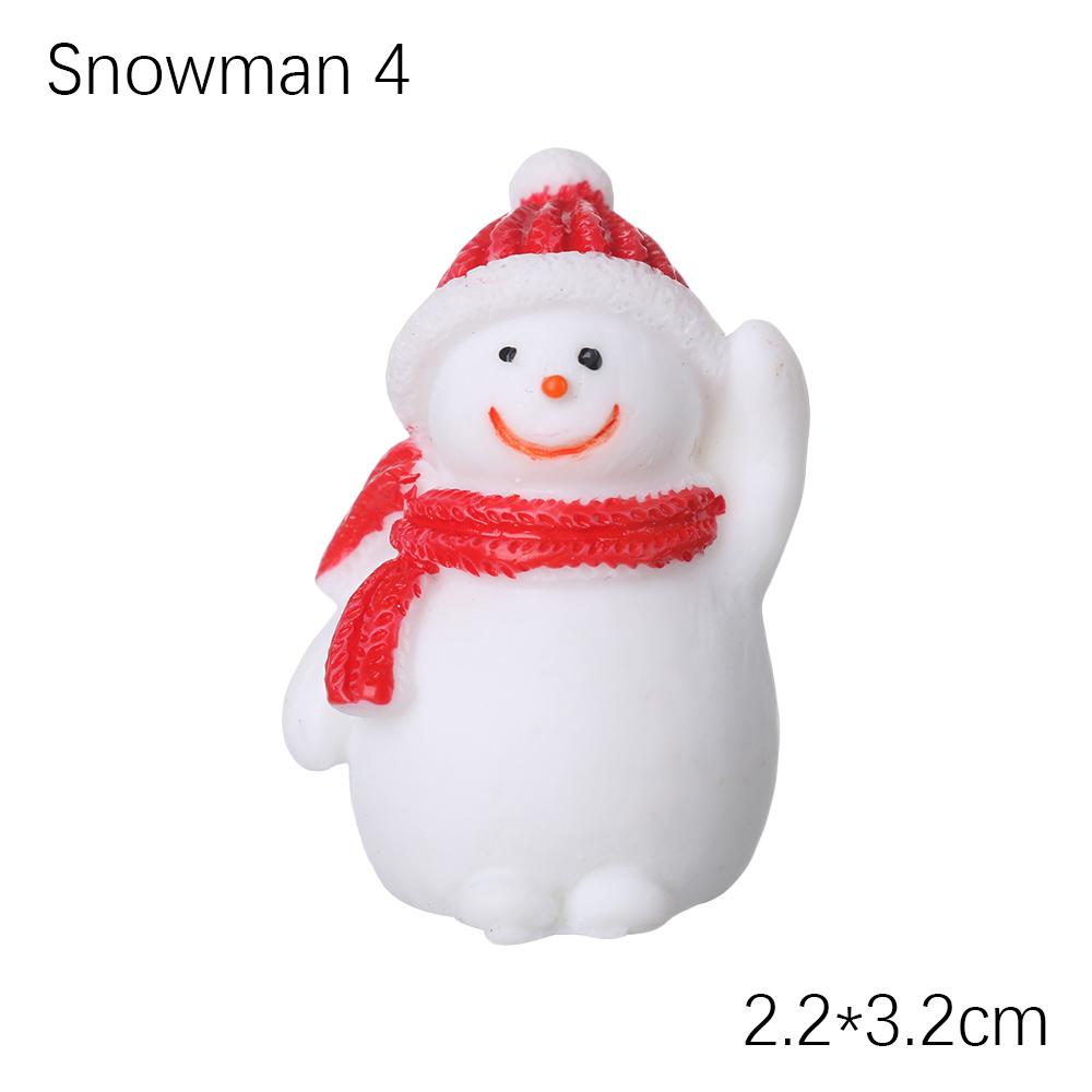 1PC Micro Landscape Toys Fairy Garden Home Decorations Deer Xmas Tree Miniature Snowman Christmas Figurines Santa Claus