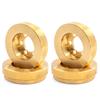 2PCS Brass Internal Wheel Weight Block Replacement for 1/10 TRAX4 90046 90047 Remote Control