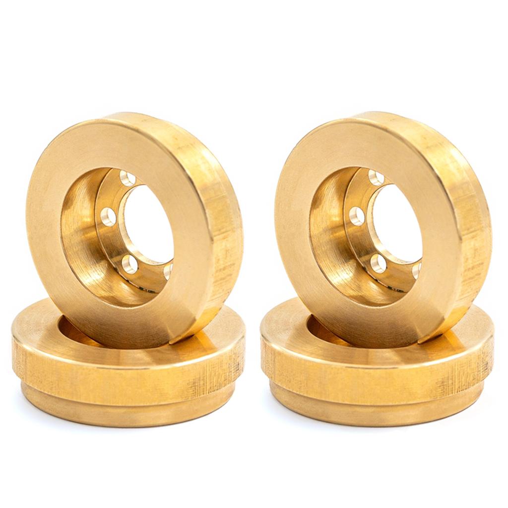 2PCS Brass Internal Wheel Weight Block Replacement for 1/10 TRAX4 90046 90047 Remote Control