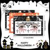 1Pcs Halloween Face  Stickers Red Black Spider Web Cross Scar Self-Adhesive Gem Decals Horror Cosplay Makeup Ornament