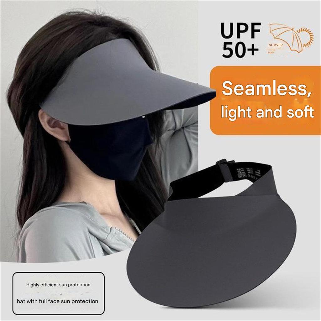Summer Temperament Sun Hat Quick-drying Hat Can Hang Mask Sun Hat High Ponytail Foldable Thin Duckbill Cap