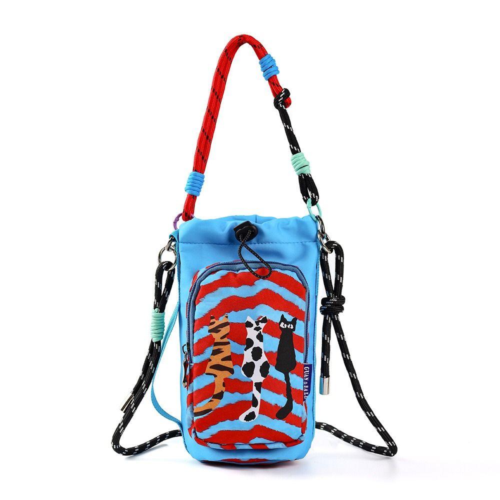 Water-resistant Water Bottle Bag Cartoon Sling Purses New Insulating Cup Sleeve  for Outdoor Sports