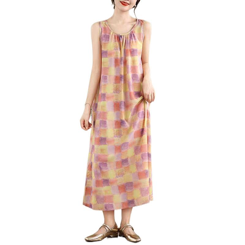 Summer Sleeveless Dress Long Dress