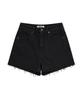 FALLETT Cut-Off Denim Shorts Black