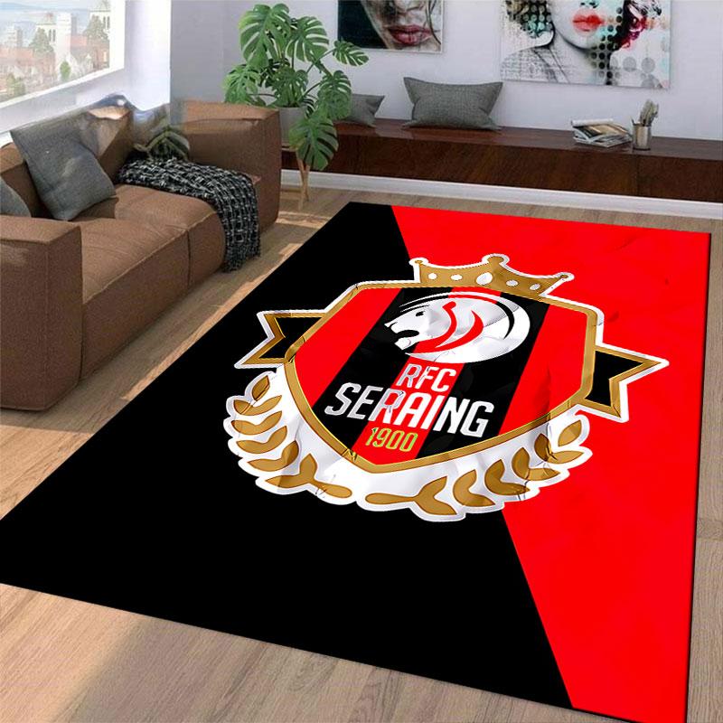 RFC Seraing Logo Carpet suitable as a non-slip mat for the living room or bedroom sofa