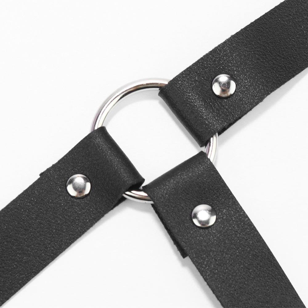 Harajuku Vintage Hip-Hop Strap Sexy Sm Bondage Belt Female Decoration Ladies Pu Belt