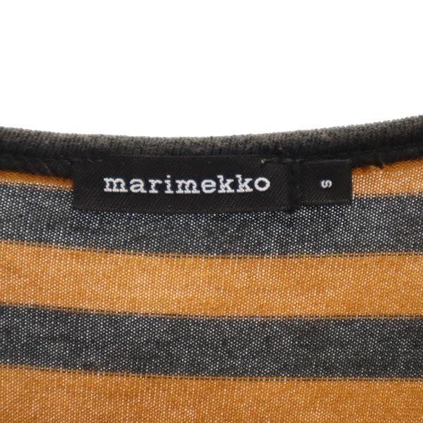 marimekko Border Pattern 7 minutes sleeve T-shirt one piece S Women Used