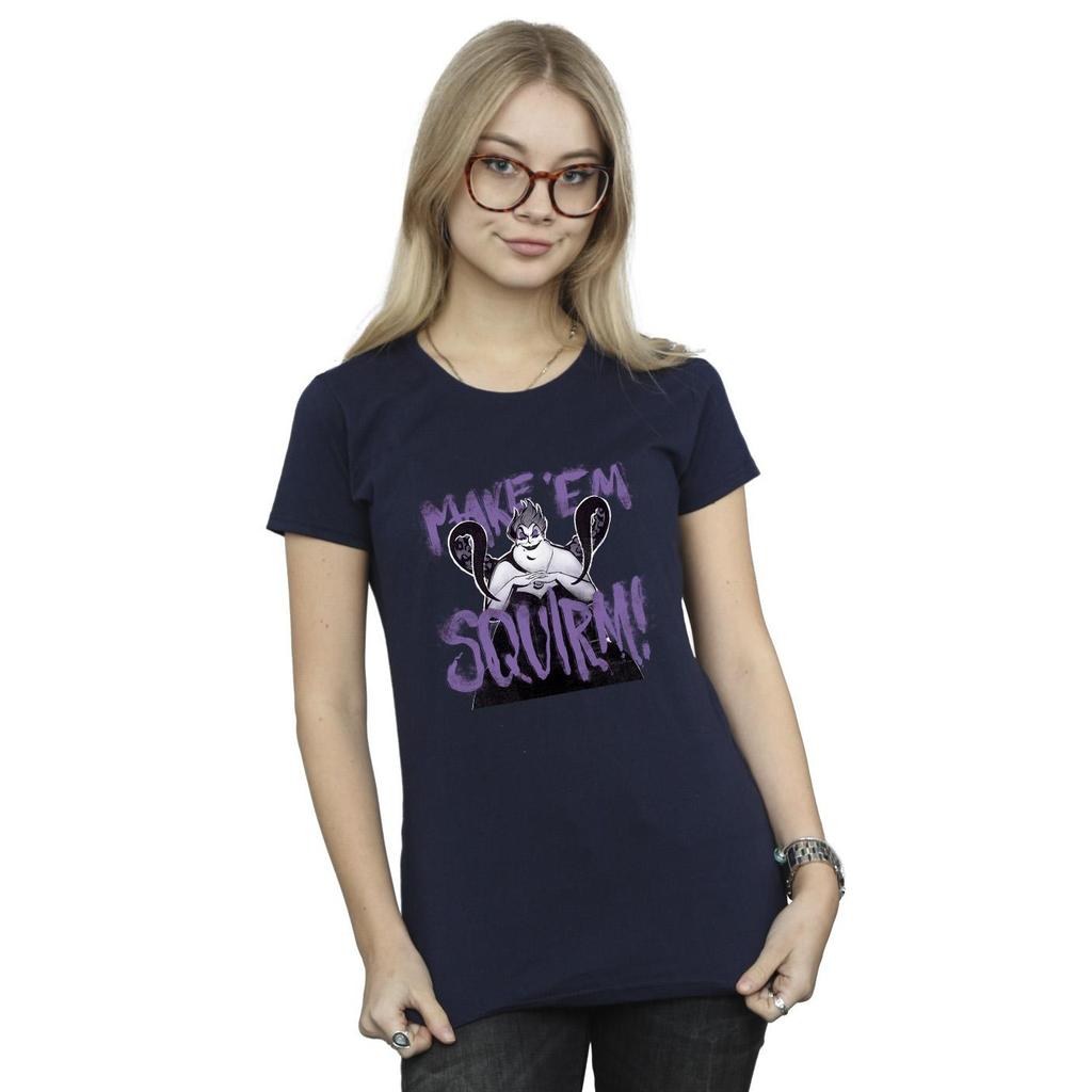 Disney Womens/Ladies Villains Ursula Purple Cotton T-Shirt