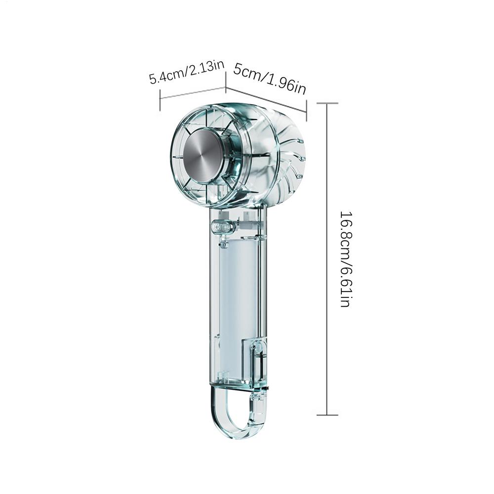 Handheld Fan Rechargeable Portable Handheld Fan With Cold Compress 2000mAh Battery-Powered 3 Speeds Silent Air Circulation For