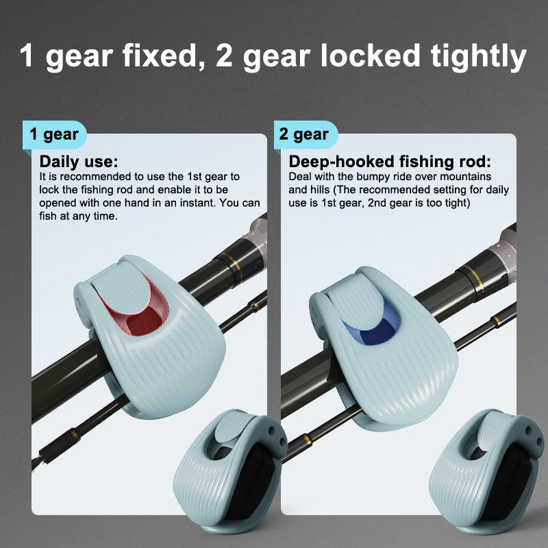 1/2/4Pcs Fishing Rod Holder Fixer Clip Portable Lure Rod Bundling Clamp Beach Fishing Pole Holder Fishing Tools Compact Design