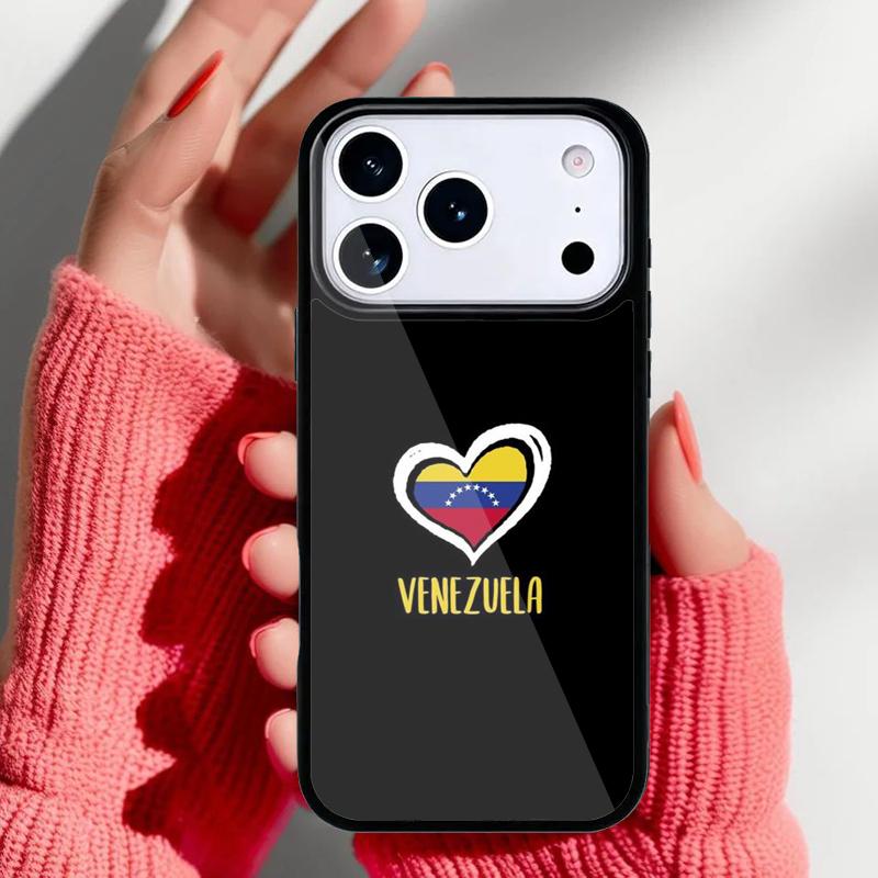 Venezuela Flag Phone Case for iPhone 17 Air 16e 15 14 13 Pro Max Back Cover for 12 11 Pro Coque