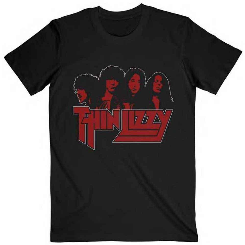 

Thin Lizzy Band Photo Logo Official Men#039;s TShirt Men#039;s Unisex T-Shirt XXXXL