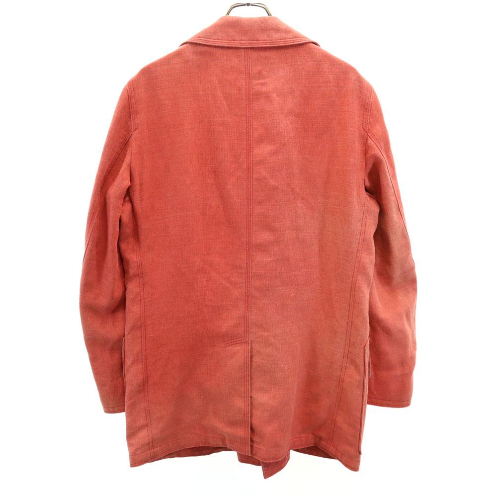 Herno Made in Italy Linen Blend double Jacket 48 Vermilion Men's Used