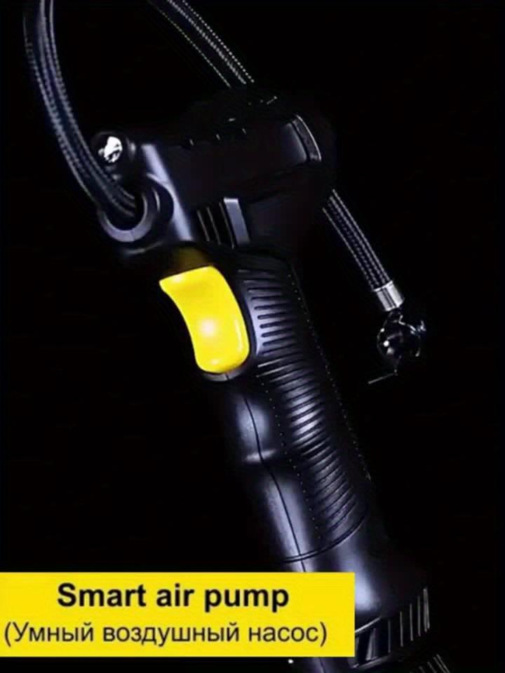 

120 Вт воздушный компрессор надувной насос портативный воздушный насос автомобильный шиномонтаж цифровой для автомобилей велосипедных мячей чёрный