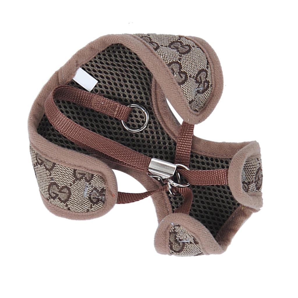 Pet Harness Leash Polyester Adjustable Breathable Escape Proof Dog Vest Harness Leash for Cats Dogs
