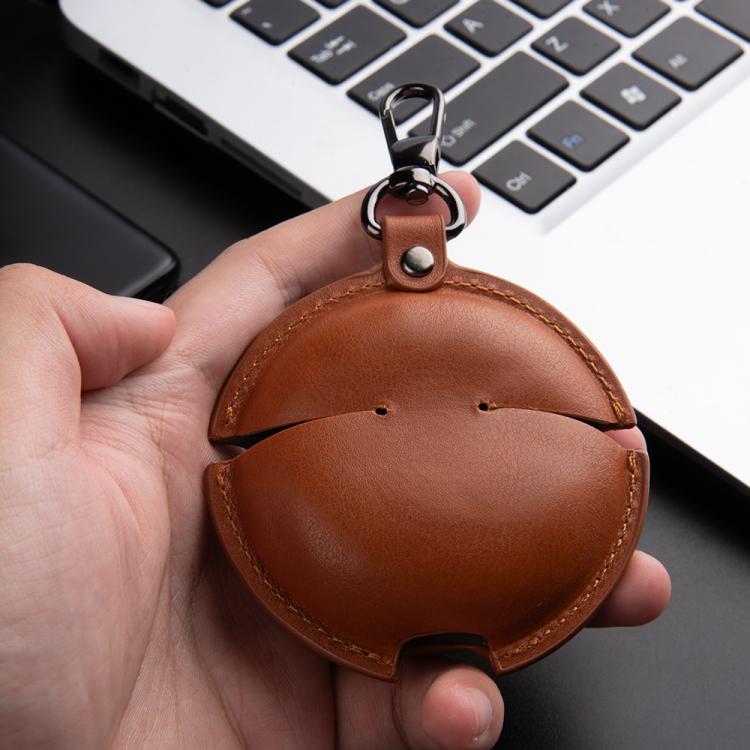 For Huawei FreeBuds 7i Business Leather Earphone Protective Case with Hook