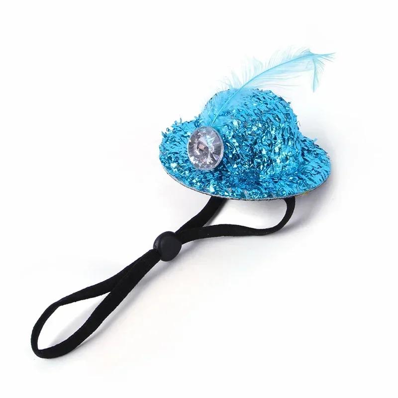Mini Witch Hat for Small Animals Adjustable Pet Headgear Hamster Rat Hats Halloween Cosplay Clothing Guinea Pigs Assessories