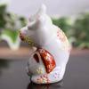 Waza No Kura Stylish Ornaments Kutani Ware Handstand Maneki Neko Flower Flyers Store Opening Gift Business Opening Gift Birthday Gift