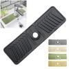Silicone Faucet Mat Faucet Water Catcher Tray Multifunction Faucet Draining Pad Non-slip Splash-Proof for Kitchen Bathroom
