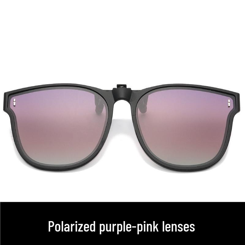 Ultra-Light Polarized Clip-On Sunglasses for Men & Women - Large Frame, UV Protection, Perfect for Prescription Glasses & Driving