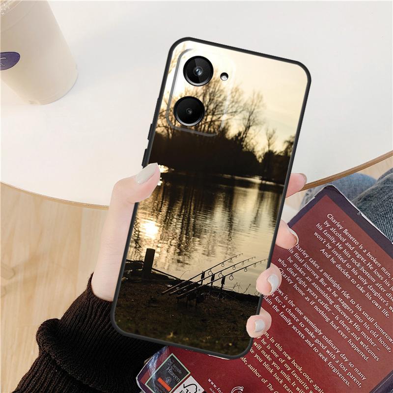 Carp Fishing Fish For Realme 8 9 10 Pro Plus GT Neo 5 3 Neo 3T 2T C21Y C25Y C31 C30 C21 C11 C33 C35 C55 Case