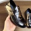 Spring new hand-scratched cowhide business casual loafers men's one-pedal leather shoes soft sole glue-free beanie shoes tide