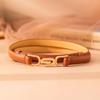 Versatile Women's Thin Leather Waist Belt - Trendy Fashion INS Style for Dresses and Coats