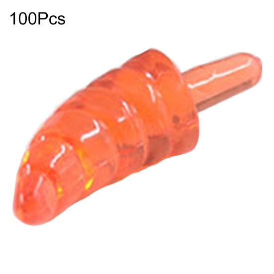 100Pcs Mini Snowman Nose Plastic Christmas Nose Ornament Translucent DIY Snowman Nose Craft