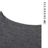 ELLASSAY Women's 100% Merino Wool Round Neck Knit Sweater