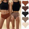 Nylon Mid Waist Panties for Women, Breathable Antibacterial Tummy Control & Butt Lifting Underwear S/M/L/XL, OEM Supported