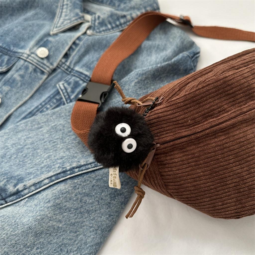 Bags, Women's Bags, Fashionable Autumn and Winter Crossbody Bags, Striped Velvet Women's Niche Chest Bags, Waist Bags